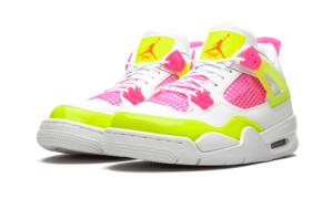 Nike Sko Air Jordan 4 Retro Hvid Lemon Lyserød